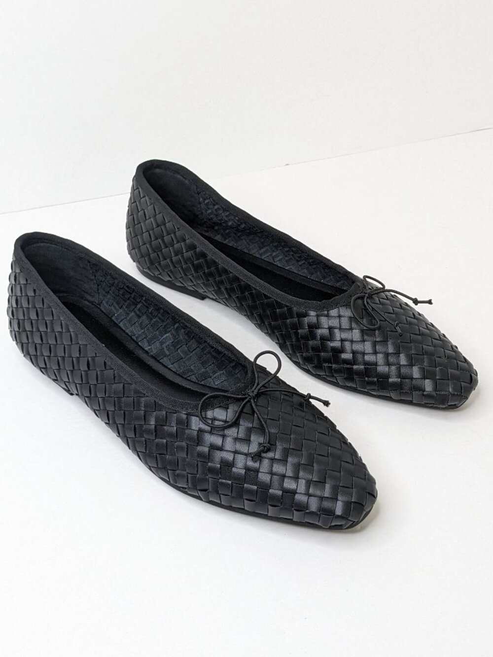 Matisse Smith Ballet Flats Black Leather Women's 9
